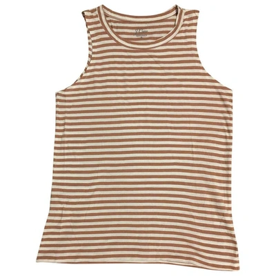 Pre-owned Jcrew Jersey Top In Beige