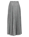 Dondup Long Skirts In Silver