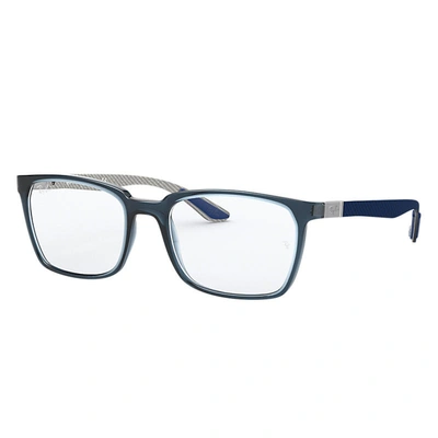 Ray Ban Rb8906 Eyeglasses Blue Frame Clear Lenses 52-20