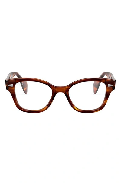 Ray Ban Rx0880 Striped Havana Unisex Eyeglasses