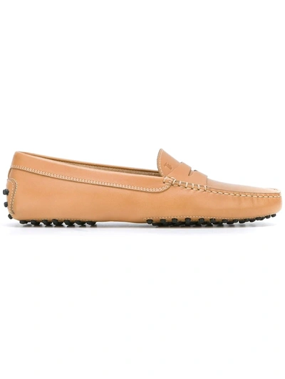 Tod's Classic Loafers In Neutrals