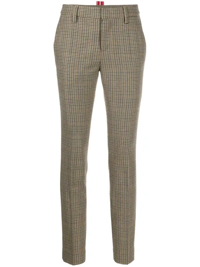 Dsquared2 Tailored Wool Trousers In Neutrals