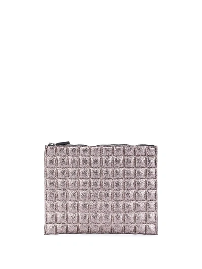 No Ka'oi Quilted Metallic Pouch In Pink