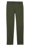 Ted Baker Slim Fit Stretch Cotton Twill Chinos In Khaki