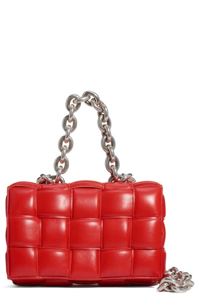 Bottega Veneta The Chain Cassette Bag In Nail Polish/ Silver