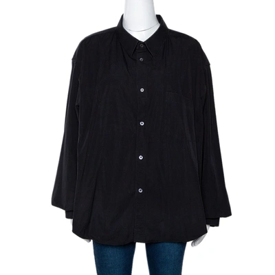 Pre-owned Vetements X Comme Des Garcons Black Cotton Oversized Shirt L