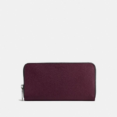 Coach Accordion Wallet In Oxblood