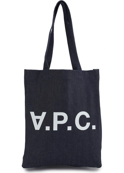 A.p.c. Laure Tote Bag In Indigo