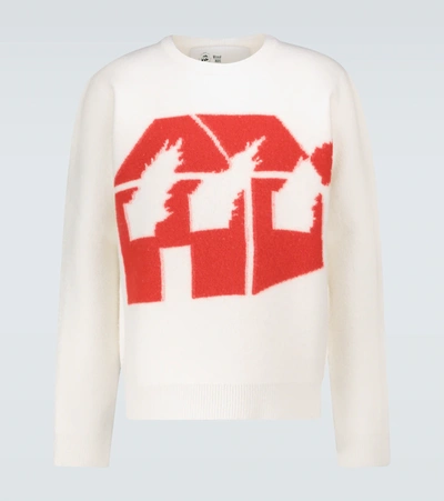 Jw Anderson Burning House Jumper - Jwa X David Wojnarowicz In White