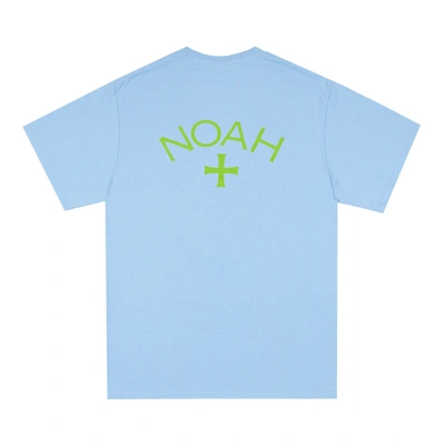 Pre-owned Noah  Summer Core Logo T-shirt Light Blue