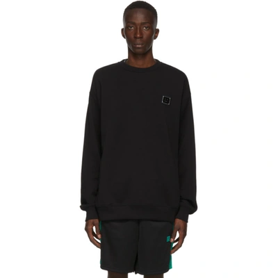 Acne Studios Oversized Logo Plaque Sweatshirt Black