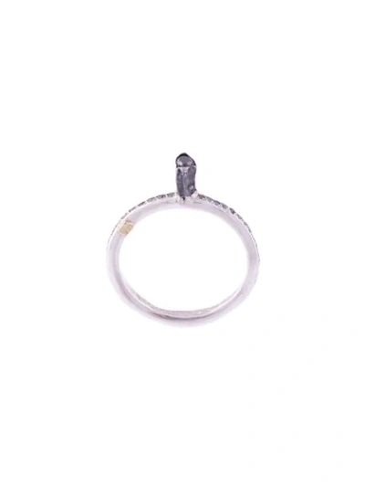 Rosa Maria Hata Diamond Ring In Silver