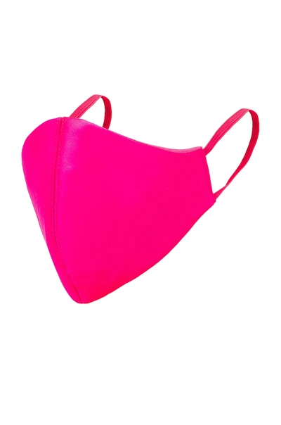 Amanda Uprichard Silk Face Mask In Hot Pink Light