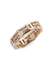 Hoorsenbuhs Women's Wall Dame Tri-link 18k Yellow Gold & Diamond Ring
