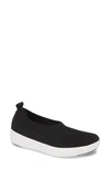 Fitflop Uberknit Slip-on Sneaker In Black