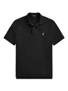 Polo Ralph Lauren Classic Fit Mesh Polo In Black Marled Heather