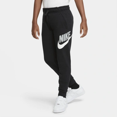 Nike Kids' Big Boys Club Fleece Sportswear Pants, Extended Sizes In Black/black