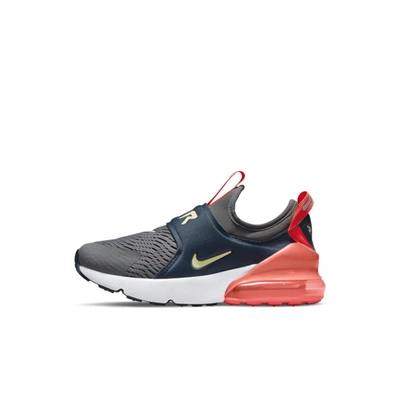 Nike Air Max 270 Extreme Little Kidsâ Shoe In Iron Grey,deep Ocean,bright Crimson,life Lime