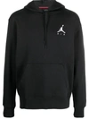 Jordan Jumpman Air Menâs Fleece Pullover Hoodie In Black/black/white