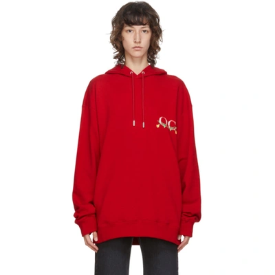 Opening Ceremony Graphic-print Oversized Hoodie In Dragon Red