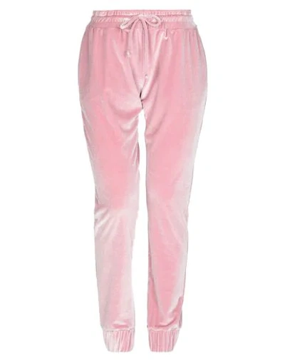 Plein Sport Pants In Light Pink