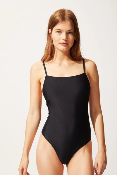 Solid & Striped The Jacqueline Swimsuit In Black