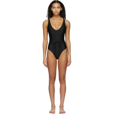 Solid & Striped Black 'the Michelle' One-piece Swimsuit