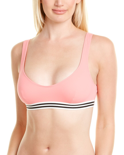 Solid & Striped The Katie Bikini Top In Pink