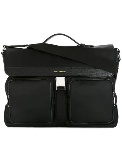 Dolce & Gabbana Pocket Laptop Bag - Black