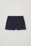 Cos High-rise Shorts In Blue