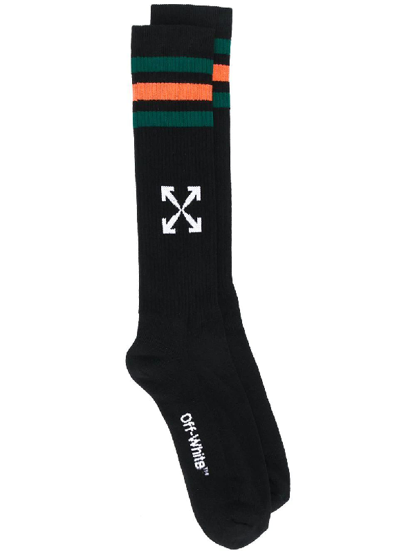 Offwhite Extra Long Sport Socks In Black ModeSens