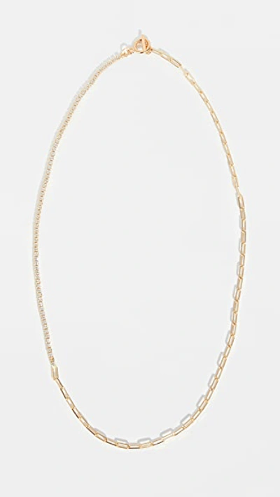 Shashi Bijou Necklace In Gold/clear