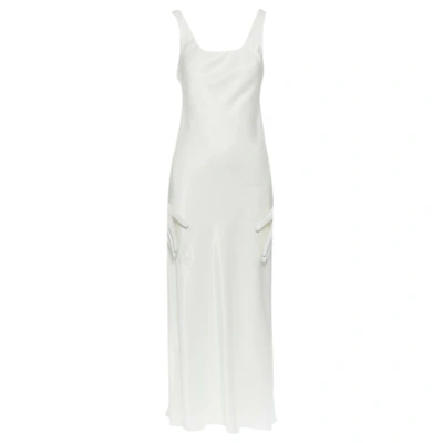 Pre-owned Polo Ralph Lauren Maxi Dress In White