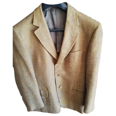 Pre-owned Ermenegildo Zegna Brown Linen Jacket