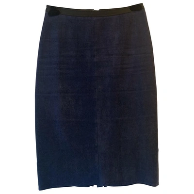 Pre-owned Bcbg Max Azria Mid-length Skirt In Blue
