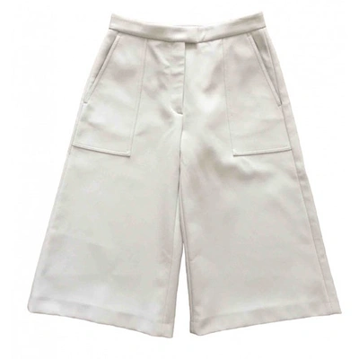 Pre-owned Msgm Short Pants In White