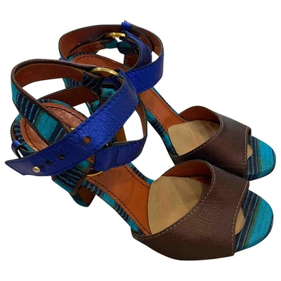 Pre-owned Missoni Brown Cloth Sandals