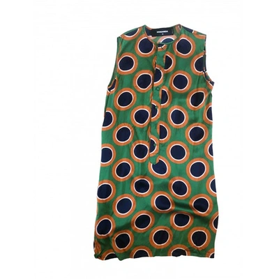Pre-owned Dsquared2 Mini Dress In Green