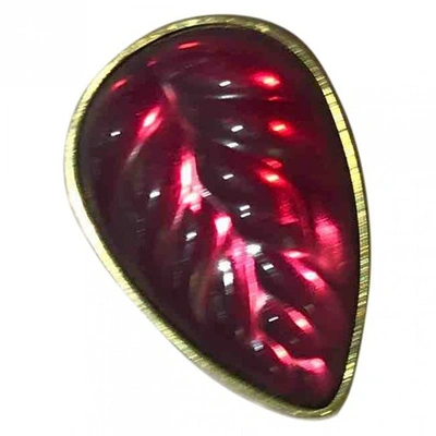 Pre-owned Lalique Red Crystal Pendant