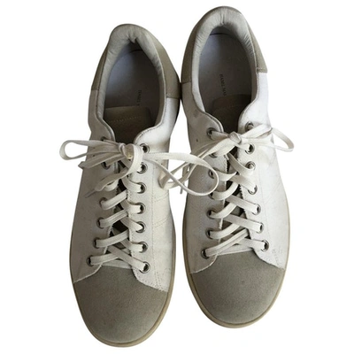 Pre-owned Isabel Marant Bart Cloth Trainers In Ecru