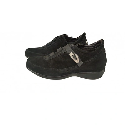 Pre-owned Alberto Guardiani Trainers In Black