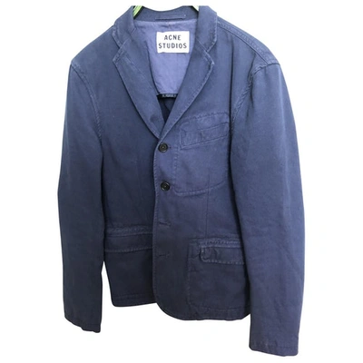 Pre-owned Acne Studios Navy Cotton Jacket