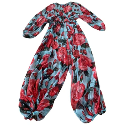 Pre-owned Dolce & Gabbana Silk Jumpsuit In Multicolour