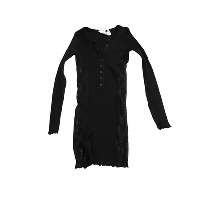 Pre-owned Pinko Jersey Top In Black