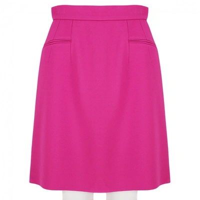 Pre-owned Alexander Mcqueen Pink Silk Skirt