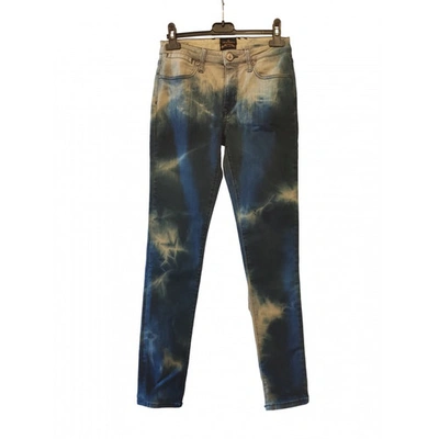 Pre-owned Vivienne Westwood Anglomania Slim Jeans In Blue