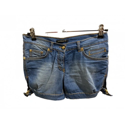 Pre-owned Roberto Cavalli Short Trousers In Blue