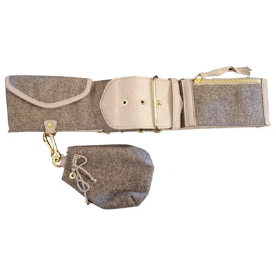 Pre-owned Stella Mccartney Cloth Belt In Grey
