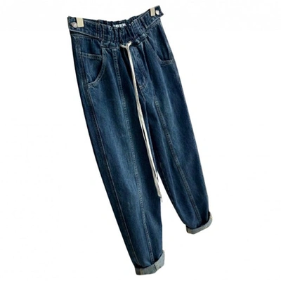 Pre-owned Givenchy Blue Cotton Jeans