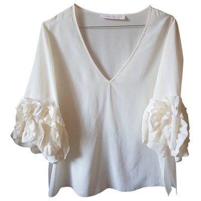 Pre-owned See By Chloé Silk Blouse In Ecru